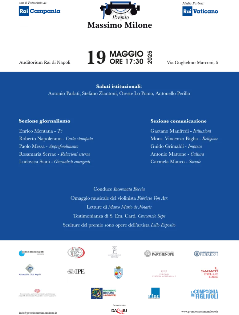 Locandina Premio Massimo Milone